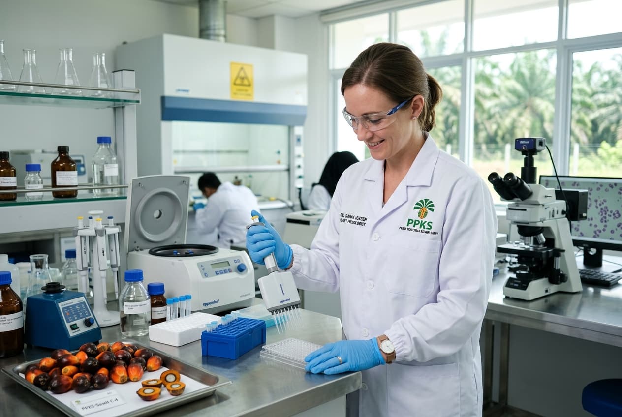Aktivitas analisis sampel di laboratorium PPKS